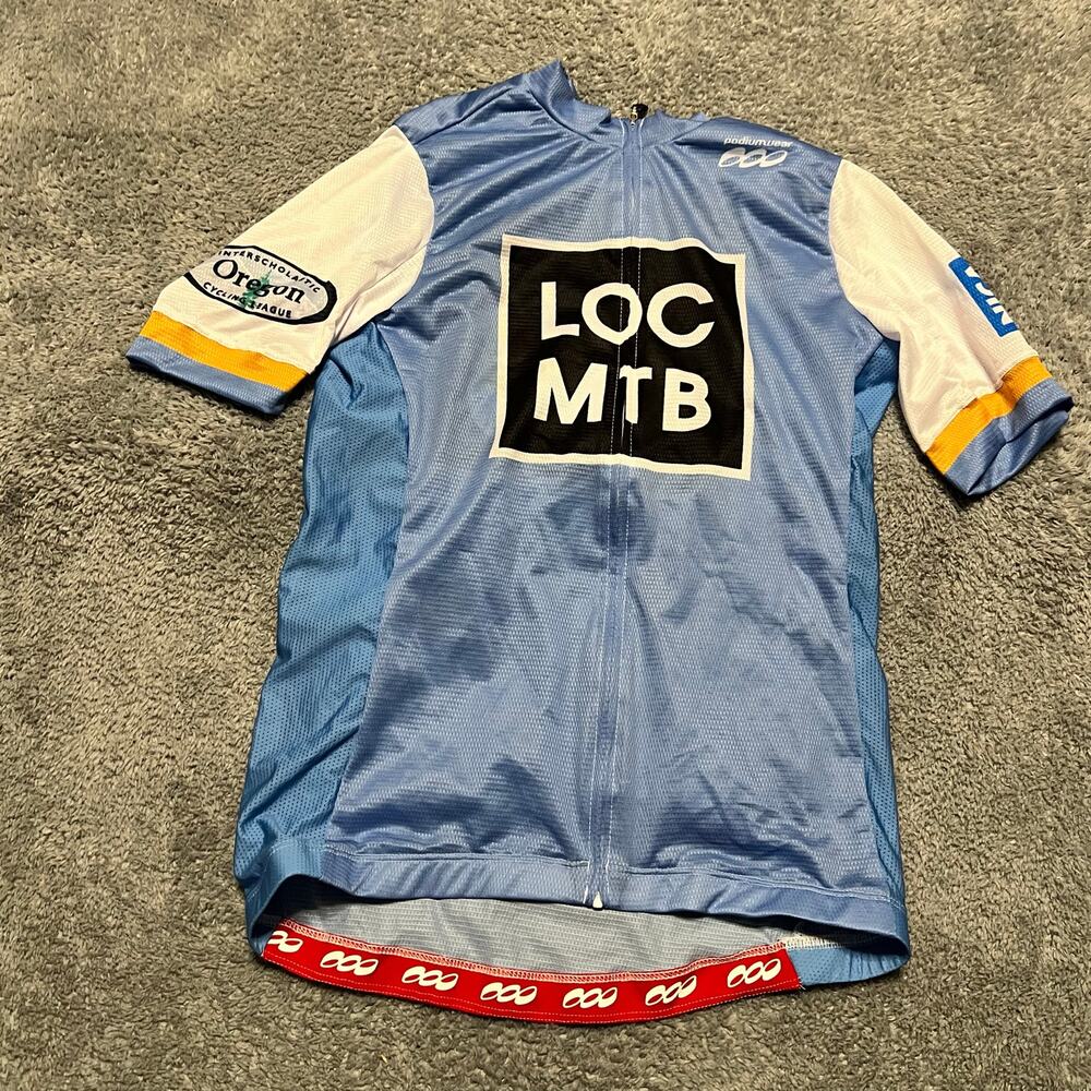 Podiumwear Cycle Jersey Shirt Mens Medium Performance Cycling Pocket Lakeridge